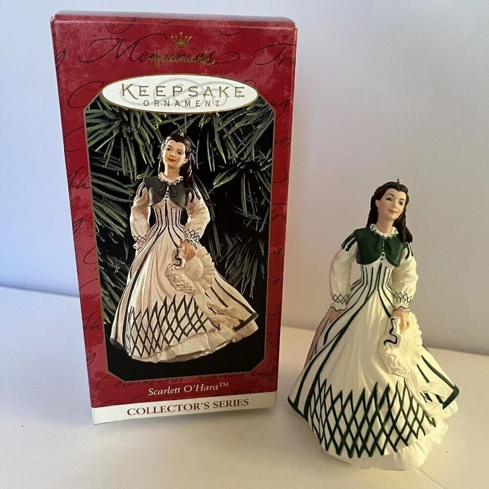 Hallmark Keepsake Ornament Scarlett O'Hara Gone With The Wind Set of 4 in Box